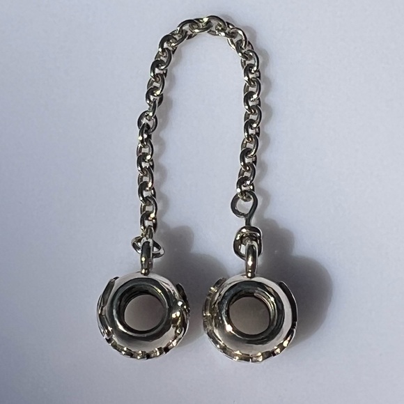 Pandora family forever ties safety charm sterling silver bead - Picture 9 of 9